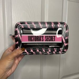 Victoria’s Secret logo cosmetics pouch
